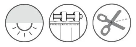 Tenda sottile bianca/verde in voile 135x245 cm – Sehlbach