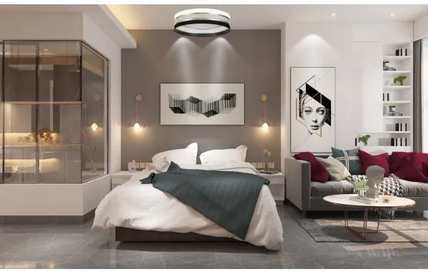 Plafoniera LED dimmerabile SMART CORAL GOLD LED/24W/230V nero/bianco + tc