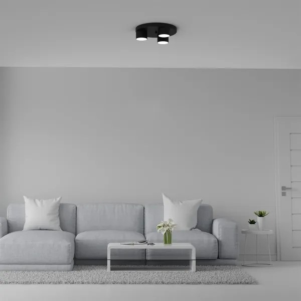 Plafoniera DIXIE 3xGX53/11W/230V nera