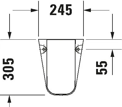 Duravit 8571800002 - Copertura per sifone D-CODE 30x26,8 cm ceramica/bianco lucido