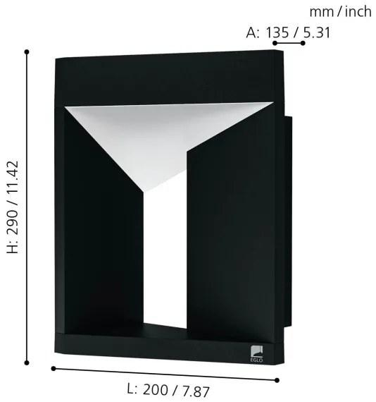 Eglo 98748 - Applique a LED da esterno NEMBRO LED/10W/230V IP54