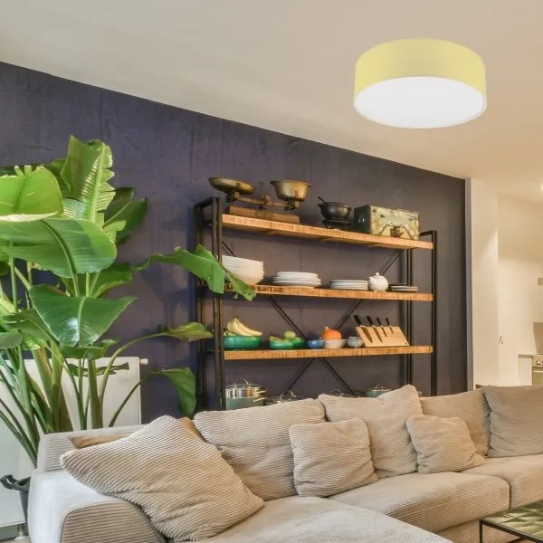 Plafoniera SIRJA PASTEL 2xE27/15W/230V Ø 45 cm gialla