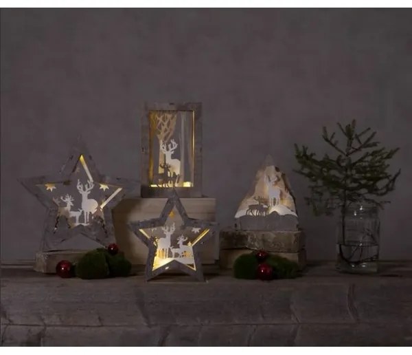 Eglo 410413 - Decorazione LED di Natale FAUNA 10xLED/0,03W/2xAAA