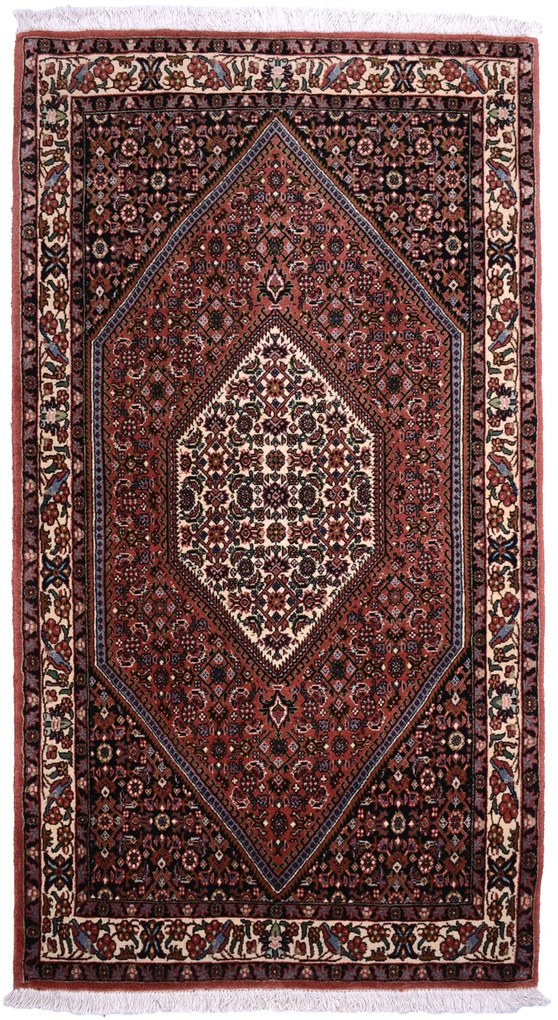 Bidjar Tappeto persiano 90x170 Rosso (Iran) Annodato A Mano