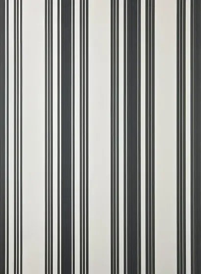 Farrow & Ball Carta da parati Tented Stripe - Pointing/ Off-Black