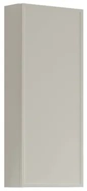 Pensile bagno Pixel laccato opaco grigio pastello, 1 anta apertura da sinistra P 17 x L 30 x H 80 cm
