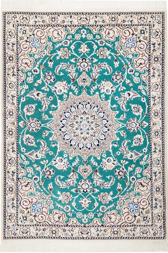 Nain Tappeto 90x130 (Iran) Annodato A Mano