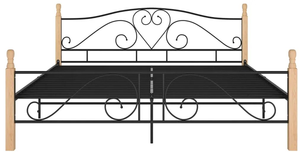 Giroletto nero in metallo 200x200 cm