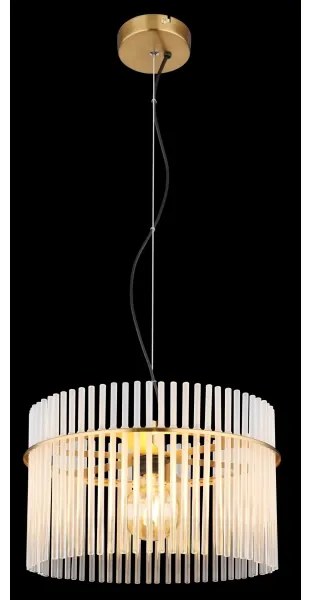 Globo 15698HM - Lampadario a sospensione con filo GORLEY 1xE27/60W/230V diametro 40 cm oro