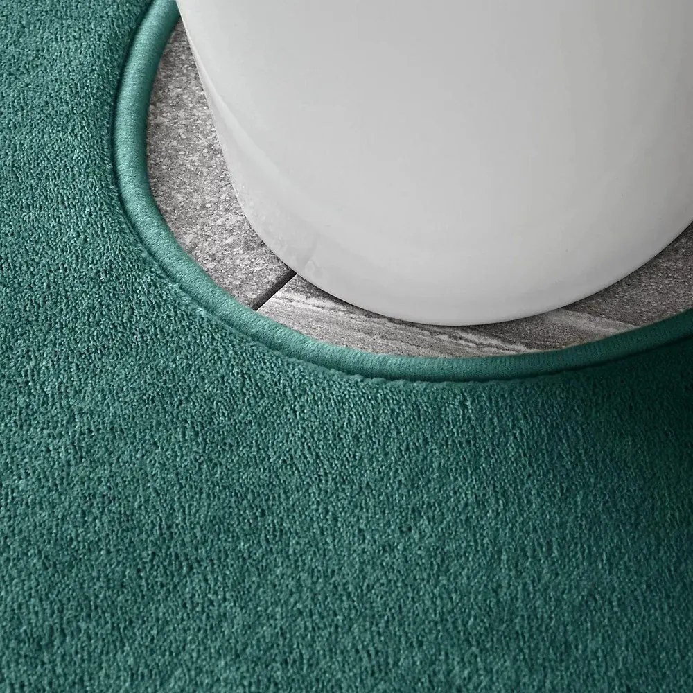 Set di tappetini per il bagno verdi in memory foam 2 pz per WC 50x80 cm Anti-Bacterial – Catherine Lansfield