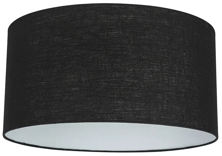 Lampada a sospensione moderna bianca con paralume nero 50 cm - Combi 1