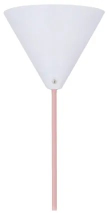 Lampadario a sospensione con filo VOSS 1xE27/40W/230V rosa/bianco