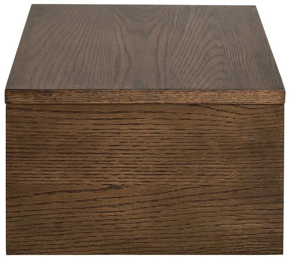 Comodino colore naturale scuro con effetto rovere Monfort – Actona