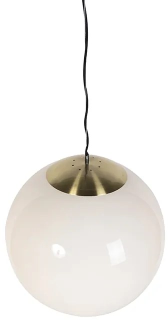 Lampada a sospensione scandinava smart oro con vetro opale 50cm incl. WiFi A60 - Ball 50