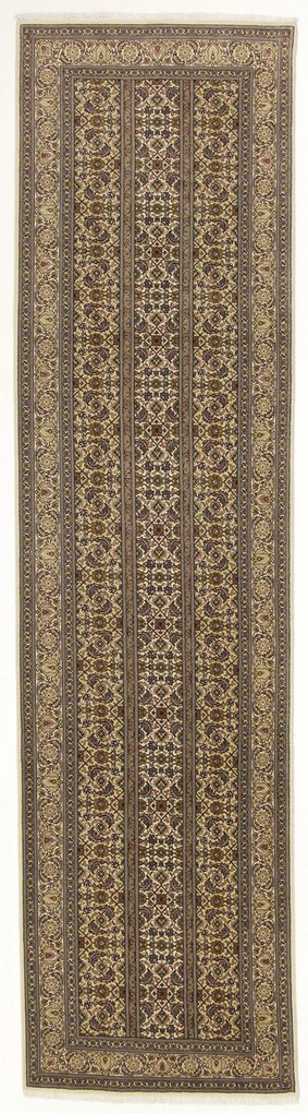 Tabriz Tappeto 80x320 (Iran) Annodato A Mano