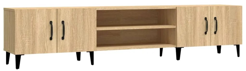 Mobile per tv rovere sonoma 180x31,5x40 cm in legno multistrato