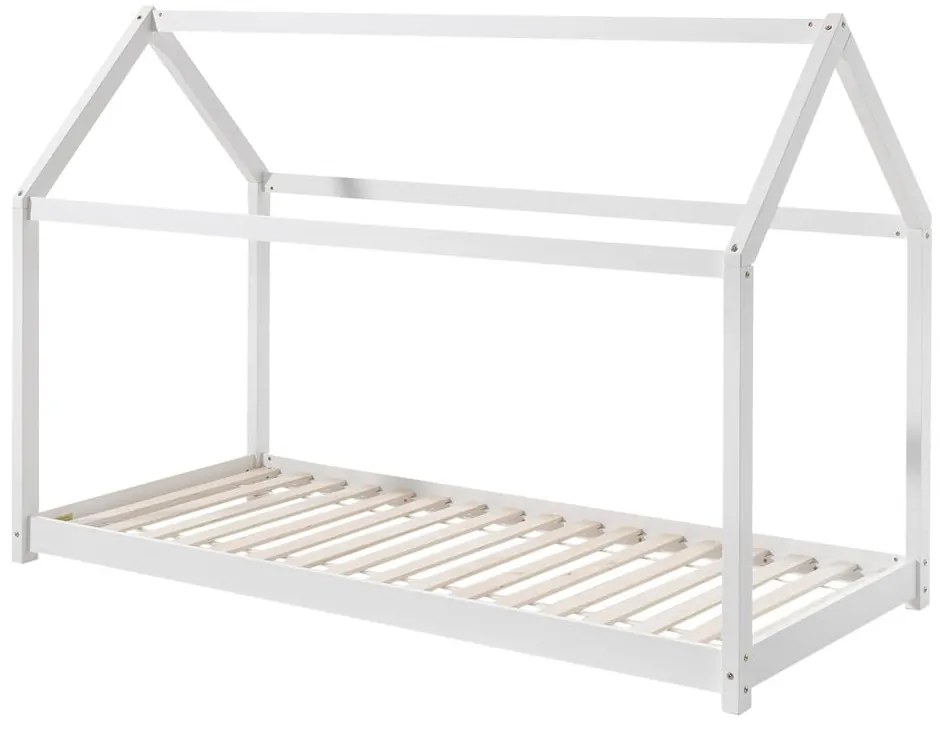 Letto bianco per bambini, 90 x 200 cm Cabane - Vipack