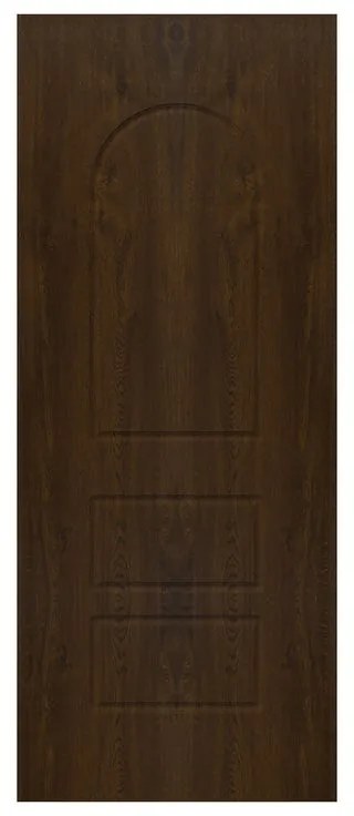 Pannello per porta d'ingresso P085 pellicolato pvc mogano L 92  x H 210.5 cm, Sp 6 mm apertura reversibile