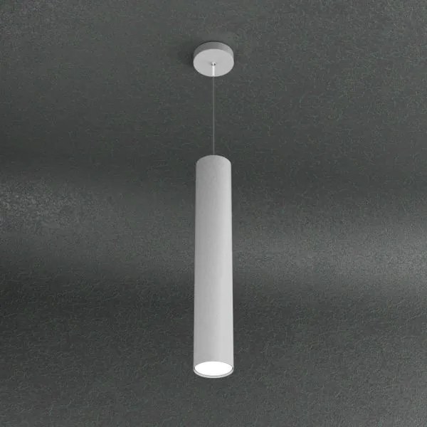 Cloud sospensione tubo h.50 1 luce grigio 1128-s50-gr