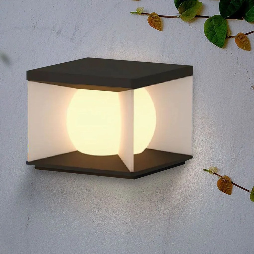 Lampada LED Solare da Giardino a Cubo 3W con Telecomando IP65