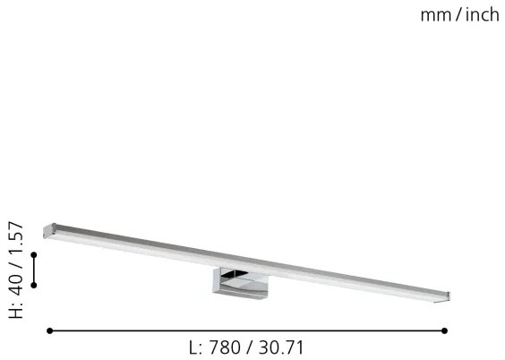 Eglo 96066 - Lampada LED da bagno PANDELLA LED/14W/230V IP44