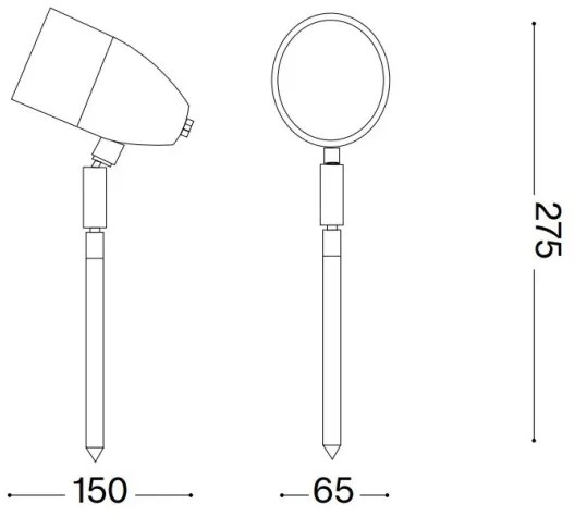 Ideal Lux - Lampada da esterno INSIDE 1xG9/15W/230V 27,5 cm IP54 nero