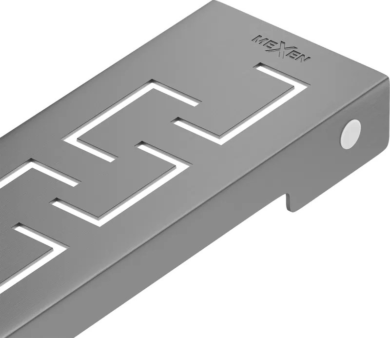 Mexen Flat Mascherina M15 per scarico lineare 100 cm, grigio scuro spazzolato - 1E24100