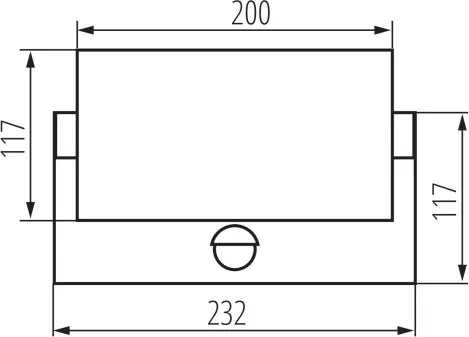 Kanlux 45819- Lampada da parete LED per esterni con sensore XERTO LED/20W/230V IP44 nero