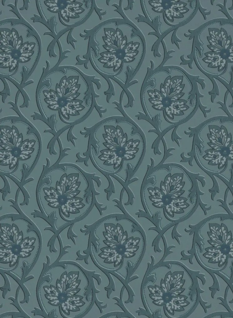 Little Greene Tapete Hoja - Air Force Blue