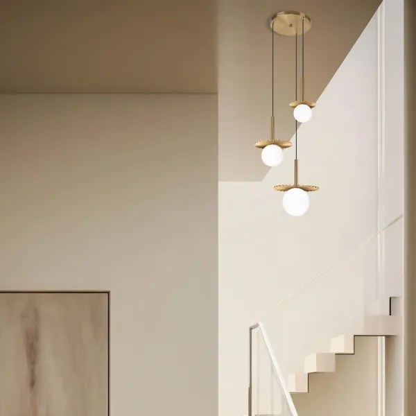 Lampadario a cavo CHITA 3xG9/5W/230V dorato