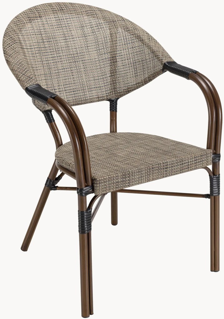 Sedie da pranzo da giardino Vianney, set da 2