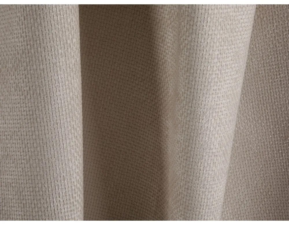 Divano angolare beige allungabile/con contenitore (a U) con rivestimento in ciniglia Tonale – Cosmopolitan Design