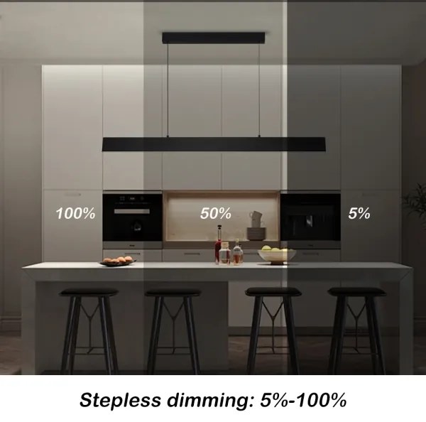 Brilagi - Lampadario a sospensione con filo LED dimmerabile SLIMLINE LED/40W/230V 3000-6000K nero + +TC