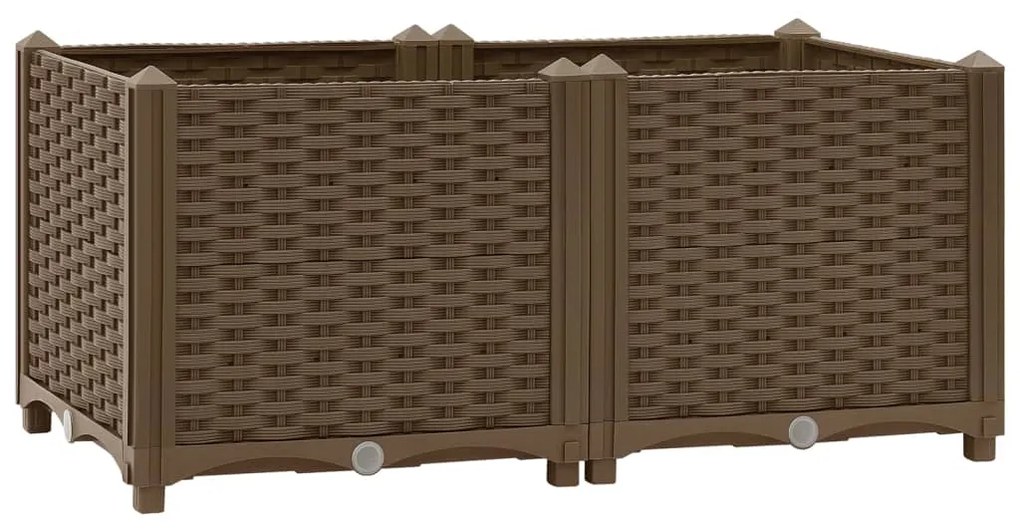 Fioriera Rialzata 80x40x38 Cm İn Polipropilene /