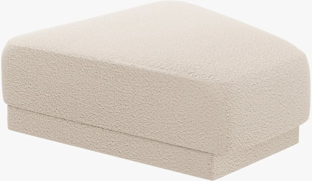 Pouf modulare angolare Miley in bouclé – L88 cm