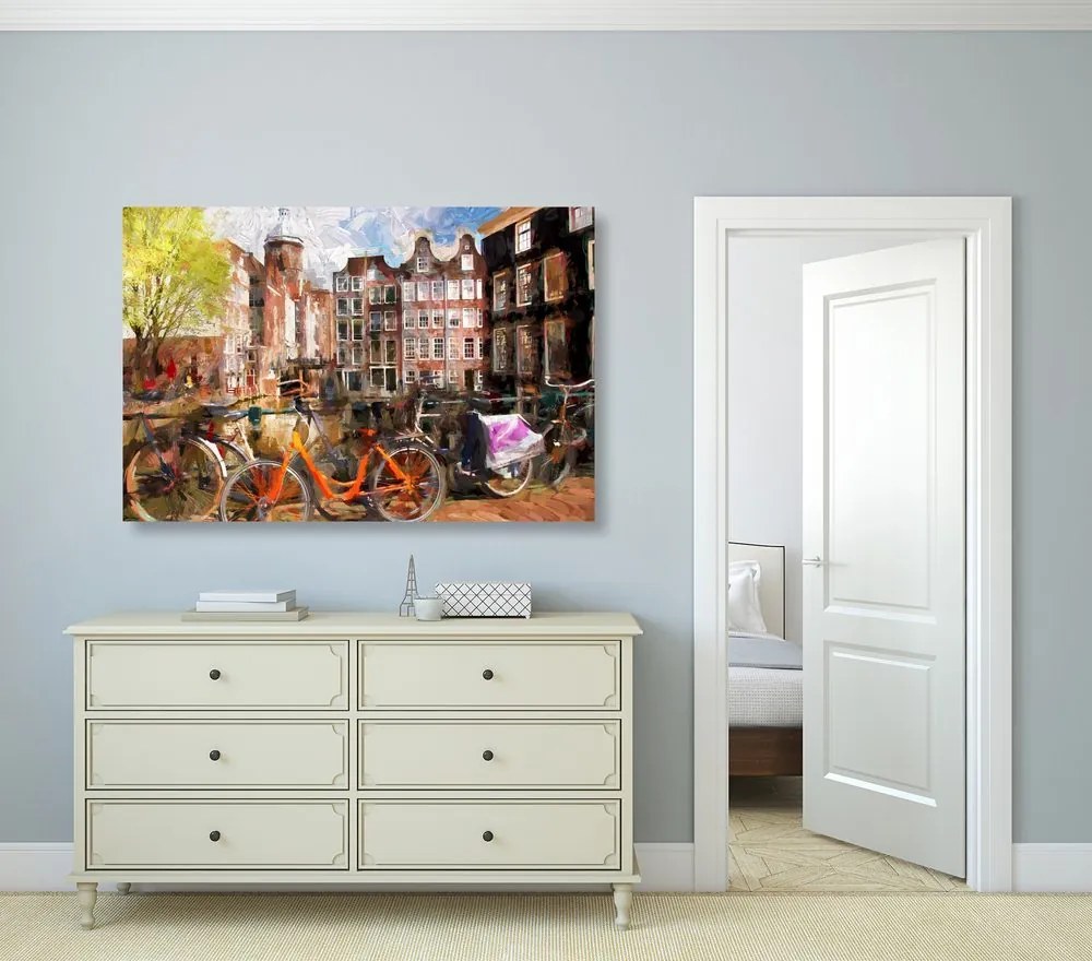 Stampa su tela – Amsterdam disegnata