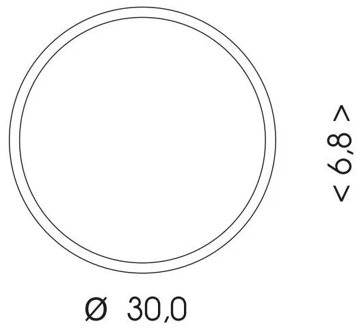 Ecolite WMAT300/HF-15W/BI - Plafoniera LED con sensore LED/15W/230V bianco