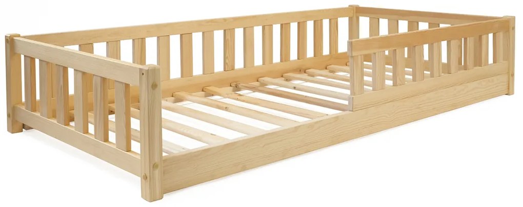 Letto basso per bambini Montessori Meadow - naturale - 180x80 cm