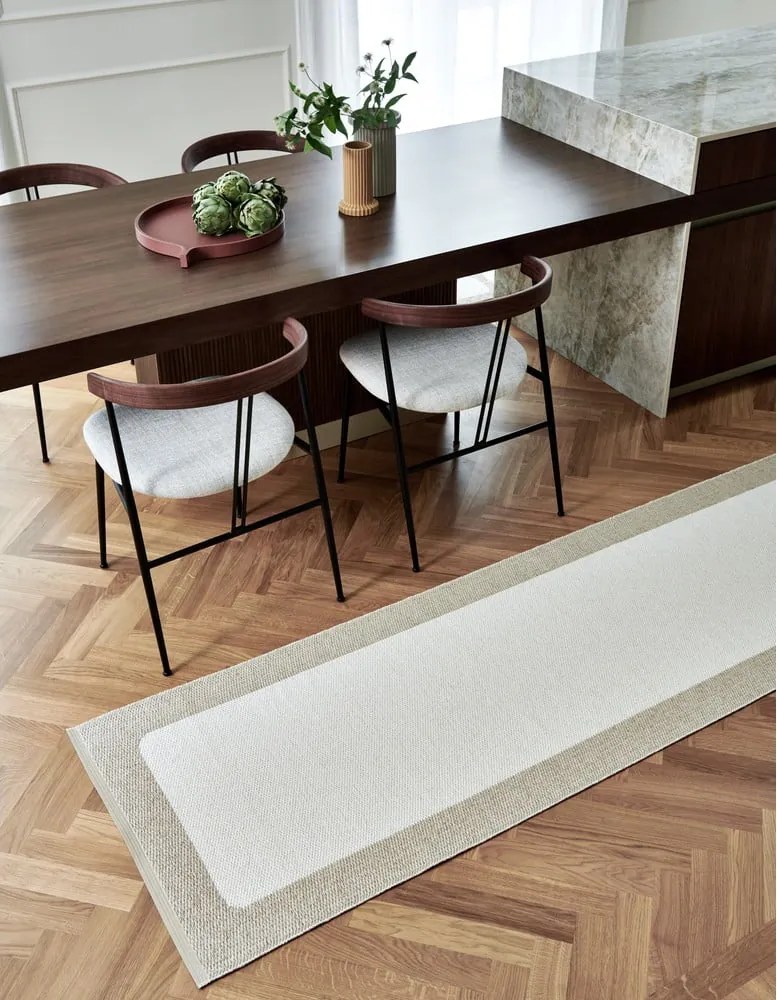 Passatoia da interno/esterno beige/color crema 70x240 cm Ilda Beige – Pappelina