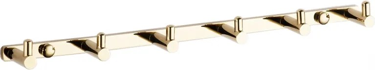 Mexen gancio per asciugamani con sei supporti, dorato - 709166-50