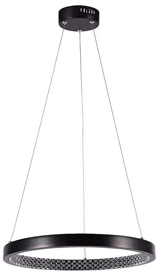 Lampadario LED a sospensione con filo LED/19W/230V 4000K nero