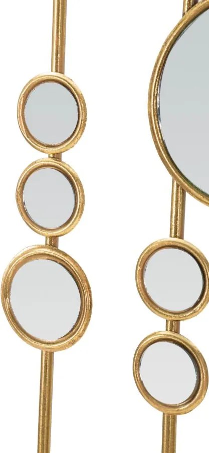 Pannello da Muro Small Mirrors 35,5x1,5x90 cm in Ferro...