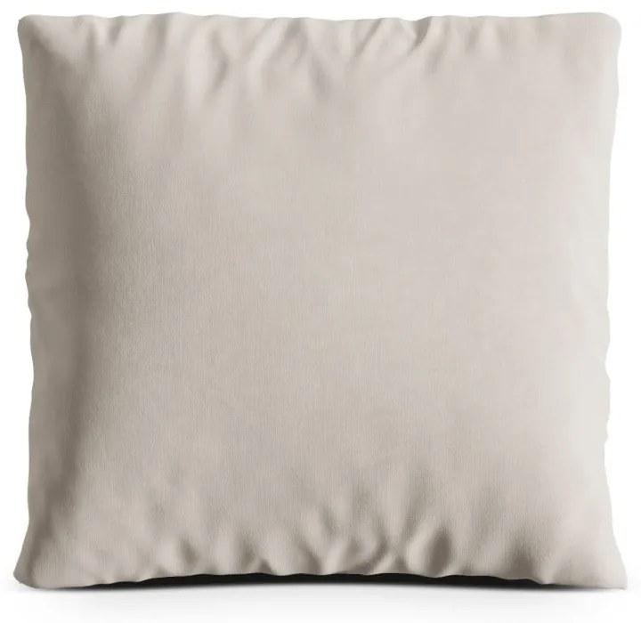 Cuscino per divano beige con rivestimento in velluto Kemi – Cosmopolitan Design