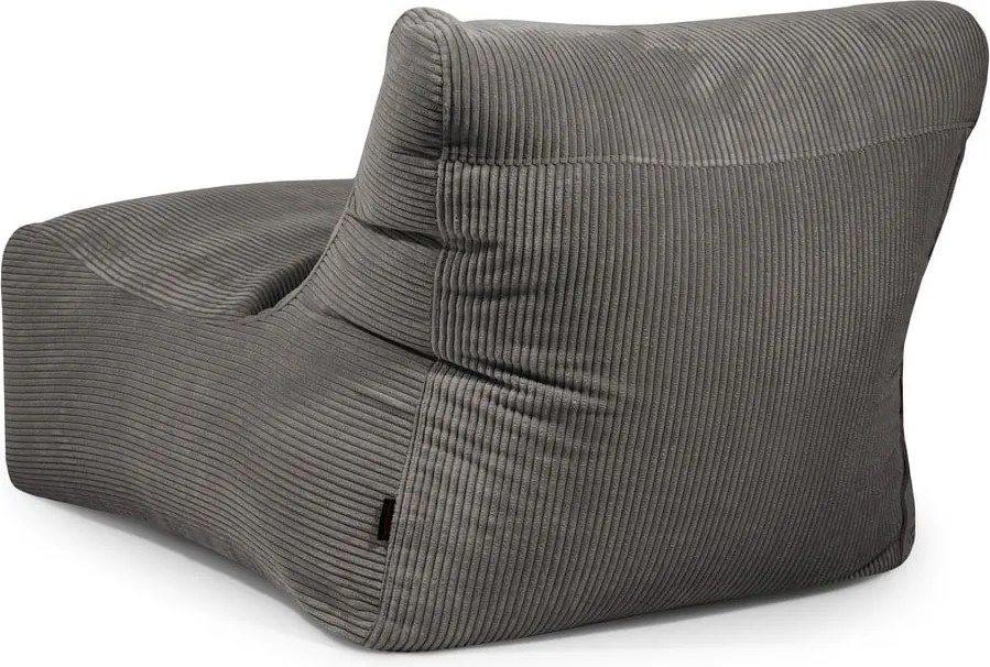 Puof a sacco marrone con rivestimento in velluto a coste Lounge 100 – SLOWDOWN