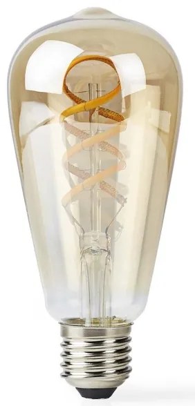 Nedis WIFILRT10ST64- Lampadina LED dimmerabile ST64 E27/4,9W/230V Wi-Fi 1800-6500K
