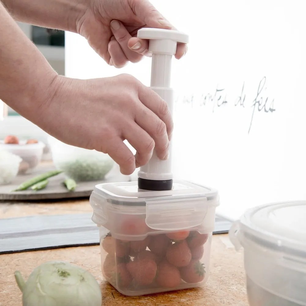 Set di 3 scatole per alimenti e pompa per il vuoto Flavia - Compactor