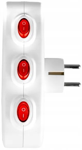 Multipresa 3 prese con interruttori