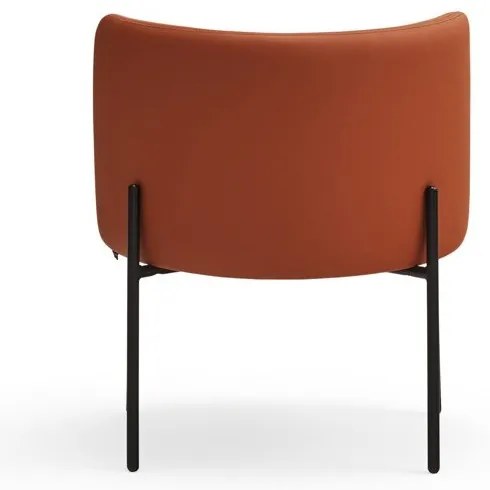 Poltrona in similpelle arancione Mogi - Teulat