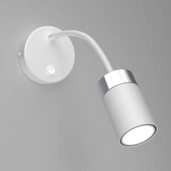 Lampada flessibile JOKER 1xGU10/8W/230V bianco/cromo opaco