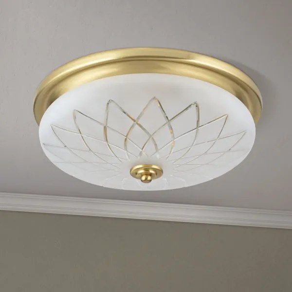 Orion DL 7-791/37 - Plafoniera PORTO 2xE27/40W/230V diametro 37 cm oro